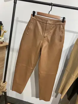 Femei pantaloni 2020 nou streetwear femei pantaloni plus dimensiune veritabil harem pantaloni de piele femei