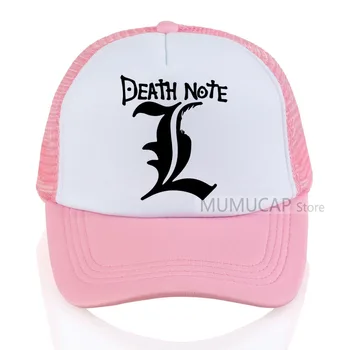 DEATH NOTE Șapcă de Baseball Bărbați Femei Vara Camionagiu Capace Scrisoarea Imprimate Plasă de Capace Fierbinte Baseball Plasă cu ochiuri Trucker Hat