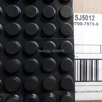 56pcs/lot SJ5012 de Protecție Picioare de Cauciuc cu adeziv Negru 12,7 mm*3.6 mm-Cilindric Plat de Top