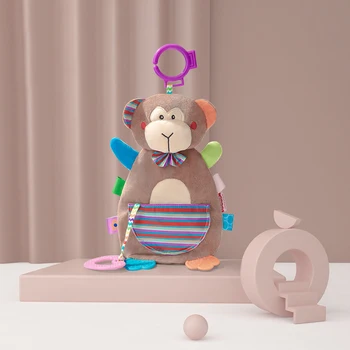 Nou-nascuti Jucarii pentru Copii 0-12 Luni Potoli setea Prosop Moale Jucărie de Pluș de Desene animate Drăguț Copil Calm Înțelege Inel de Sunet Teether Jucărie pentru baby Boy
