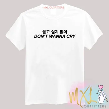 VIP HJN nu vreau Să Plâng Șaptesprezece Kpop Tricou de Vara pentru Femei de Moda Tricou Bumbac Pieptănat Femeie Casual T-shirt Graphic Tees