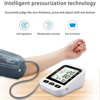 Încheietura mâinii Digital cu Monitor de Presiune sanguina SpO2 RR PI PR Degetul Puls Oximetro Corpului Termometru Temperatura Arma pentru Adult Copii