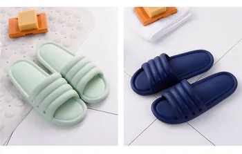 Pantofi pentru bărbați EVA Acasă Papuci Om Femeile Pereche de Flip Flops Moale Dungi Slide-uri Casual de Vara de sex Masculin încăltăminte într-Femme