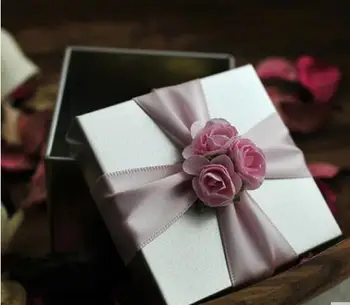 20buc Tablă cositorită nou roz violet albastru Creative de nunta cutie de bomboane Europene nunta personalitate cutie de fier de nunta verde