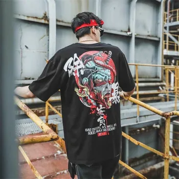 5XL Bumbac Diavolul T Camasa Barbati Japonia Punk de Moda T-shirt Harajuku Supradimensionat Tricou Streetwear Jumătate Maneca Vara Chineză Tricou