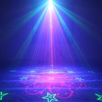 ALIEN 64 de Modele RG Laser de la Distanță Scena Proiector Efect de Iluminare DJ Disco Petrecere de Vacanță de Crăciun Cu LED-uri RGB Val de Apă de Lumină