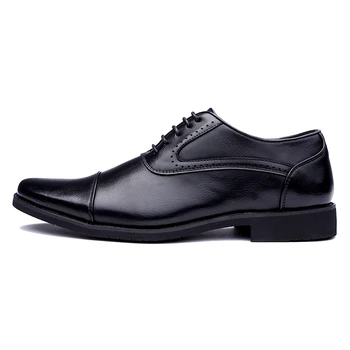 2020 Barbati Pantofi Rochie Stil Simplu Oameni de Calitate Oxford Pantofi Dantela-up Brand de Oameni Formale Pantofi Barbati din Piele Pantofi de Nunta