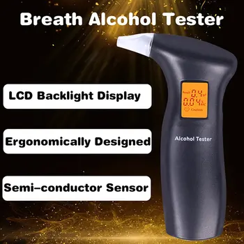 LCD Display Alcool Tester pentru a 712T Ethylotest de Poliție Digital Detector Profesional și 10/20 buc duze