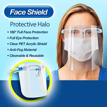 1/2/3/5/10pc Nou Fata Complet Masca de Protectie Transparent Reglabil Fata Complet Scutul de Plastic Anti-ceață Capac de Protecție din Plastic.