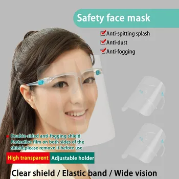 1/2/3/5/10pc Nou Fata Complet Masca de Protectie Transparent Reglabil Fata Complet Scutul de Plastic Anti-ceață Capac de Protecție din Plastic.