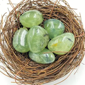 200g Naturale Prehnite ornamente de piatră particule mari de pietre verzi de cristal piatra decorativa