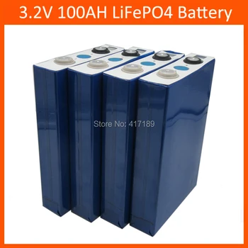 4buc Lifepo4 3.2 V 100Ah 105AH 3C Rata de Descărcare de gestiune pentru 12V 24V EV Panou Solar Acasă Invertit de Stocare a Energiei Acumulatorului Diy