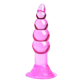 Mini bile Anale Jelly Vibrator Anal, Dop de Fund de G-spot de Prostata pentru Masaj din Silicon pentru Adulti Jucarii Sexuale Pentru Femei Gay Sex Erotic Produse