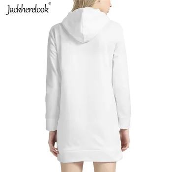 Jackherelook Personalizat Imagine/Logo-Ul De Brand, Design De Femei Maneca Lunga Pulover Hoodies De Mari Dimensiuni Tricou Cu Buzunar Dropshipping