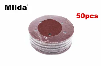 Ila 50pcs 5 Inch 125mm Rotund Șmirghel Disc Foi de Nisip Granulatie 40-800 Cârlig și Buclă de Șlefuit cu Disc pentru Slefuit cu Crupe