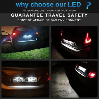 2 buc LED-uri Auto Numărul de Înmatriculare Lămpi de Lumină Pentru Toyota Scion iM Auris, Corolla, Rav4 Yaris Avalon Solara Eroare Gratuite Auto Styling