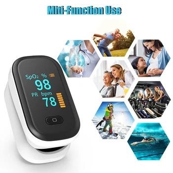 SpO2, PR Heart Rate Monitor OLED Digital Pulsoximetru Deget de Saturație de Oxigen din Sange Metru Portabil degetului Puls Oxymeters