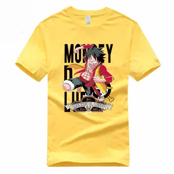 Anime One Piece Mens Amuzant Euro Dimensiuni Bumbac T-shirt Casual de Vara O-Neck Tricou Pentru Bărbați Și Femei GMT015