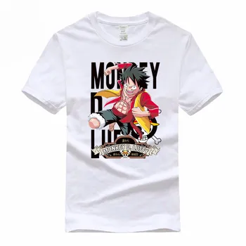 Anime One Piece Mens Amuzant Euro Dimensiuni Bumbac T-shirt Casual de Vara O-Neck Tricou Pentru Bărbați Și Femei GMT015