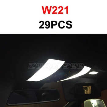 Perfect Alb Liber de Eroare LED-uri de Interior Dome Hartă Lumina de Citit bec Kit Pentru Mercedes Benz S class W140 W220 W221 (1994-2013)