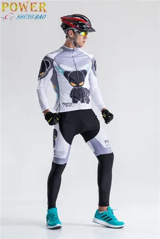 Ciclism Îmbrăcăminte de Iarnă Personalitatea Omului Ciclism Jersey Set de Biciclete Biciclete Mâneci Lungi Munte MTB Îmbrăcăminte Tricouri Barbati Full