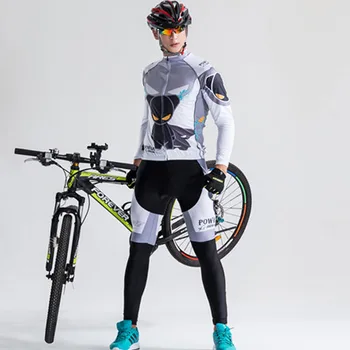 Ciclism Îmbrăcăminte de Iarnă Personalitatea Omului Ciclism Jersey Set de Biciclete Biciclete Mâneci Lungi Munte MTB Îmbrăcăminte Tricouri Barbati Full
