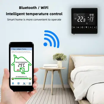 Yieryi Tuya WiFi Bluetooth Inteligent Termostat 16A Electric de Încălzire prin pardoseală Temperatura Controler de la Distanță pentru Google Acasa Alexa