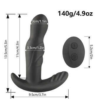 Anal Plug Vibrator De 360 De Grade De Rotație De Silicon De Prostata Pentru Masaj Butt Plug Anus Vibratoare Jucarii Sexuale Pentru Barbati G-Spot Stimula