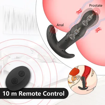 Anal Plug Vibrator De 360 De Grade De Rotație De Silicon De Prostata Pentru Masaj Butt Plug Anus Vibratoare Jucarii Sexuale Pentru Barbati G-Spot Stimula
