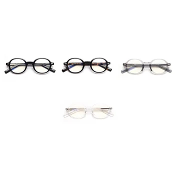 Peekaboo stil coreean ochelari ovale pentru bărbați tr90 cadru retro rotund transparent ochelari de vedere pentru femei optice leopard obiectiv clar