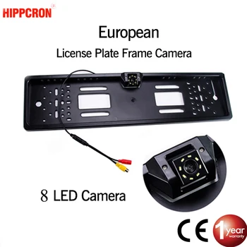 Hippcron Masina Frame Camera de Înmatriculare UE Euro Tip de Viziune de Noapte retrovizoare Reverse Camera Parktronic Spate Sus cu LED-uri Impermeabil