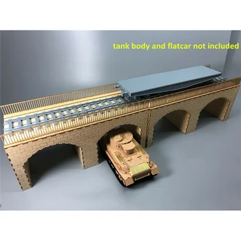 Scara 1/35 Feroviar Pod de Piatră Arc Diorama din Lemn de Asamblare Model Kit TMW00012