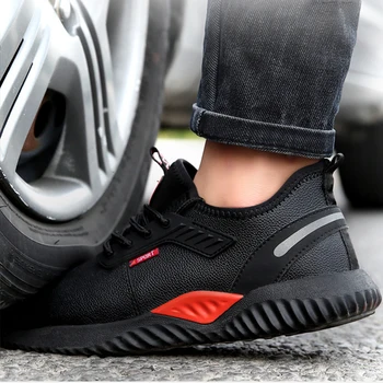 Siguranță Pantofi pentru Bărbați Impermeabil Portabile Industriale Pantofi Puncție Dovada rezistent la Uzură Bocanci de Securitate Steel Toe Adidasi