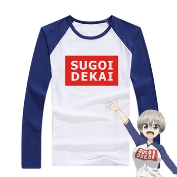 Anime Uzaki-chan wa Asobitai! Uzaki-chan Vrea să Stea Uzaki hana cosplay t-shirt costum Unisex din bumbac T-shirt tee topuri