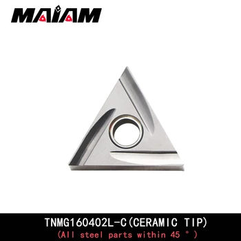 TNMG1604 TNMG160402 TNMG160404 stânga se introduce dreptul de a introduce triunghiular cioplire Ceramice semifinishing pentru oțel inoxidabil aluminiu