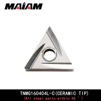 TNMG1604 TNMG160402 TNMG160404 stânga se introduce dreptul de a introduce triunghiular cioplire Ceramice semifinishing pentru oțel inoxidabil aluminiu