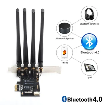 Dual band BCM94360CD 1750Mbps placa WiFi 802.11 ac Bluetooth4.0 PCIE Wireless Adapter pentru Hackintosh MacOS Airdrop Handoff FV-T919