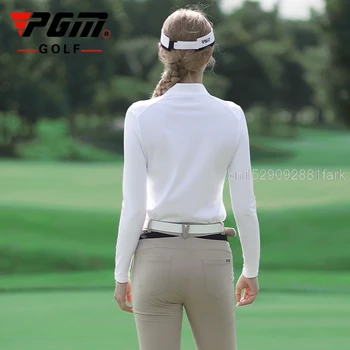 2021 Noul Golf Haine Femei Cu Mâneci Lungi Matase De Gheață Golf Tricouri Coreeană Versiunea Slim Fit T-Shirt Respirabil Sport Jersey