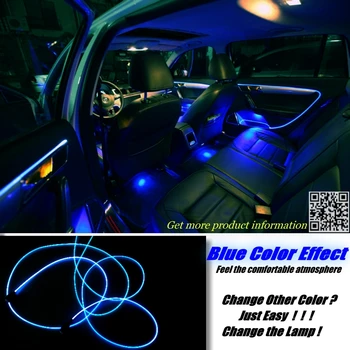 Interior de Lumină Ambientală Reglare Atmosfera de Fibra Optica Banda de Lumini Pentru Renault Clio / Luteția în Interiorul Ușa de iluminare Panou de Refit