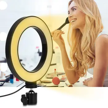 Irio Noi 6 inch LED Inel de Lumina Vie de Difuzare Selfie Umple Rotund Lampa Estompat 3 Moduri de Lumina Selfie Umple Lampa