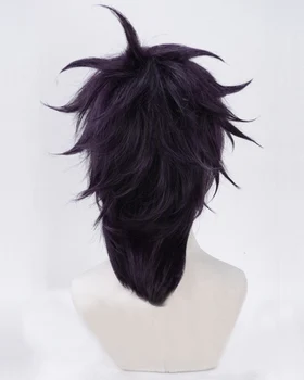 Anime AVENTURA BIZAR JOJO LUI Ghirga Narancia Scurt Violet Negru Pentru Păr Peruca Cosplay Costum Peruci + Capac de Peruca