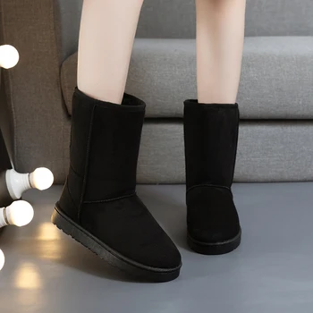 2020 Classic Lady Pantofi De Înaltă Calitate, Impermeabil Din Piele Confortabile Cizme De Zapada Blana Cizme De Iarna Cald Pentru Femei Cizme Pentru Femei