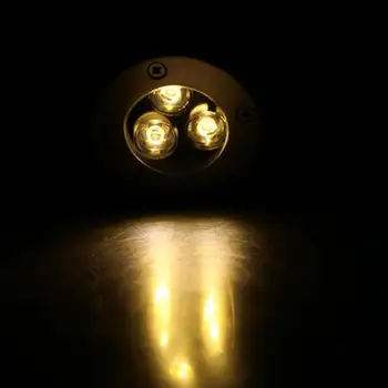 3W LED-uri de Metrou Lampă de Grădină în aer liber Lampa de Podea IP67-a Îngropat în Curte Peisaj Spot luminos încastrat în sol lumina