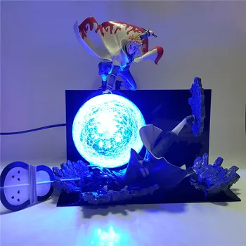 Naruto, Minato VS Obito Rasengan Scena DIY Led Lumina de Noapte Naruto Shippuden Uchiha Obito Luminaria Noutate Lampa Decor Acasă MY1