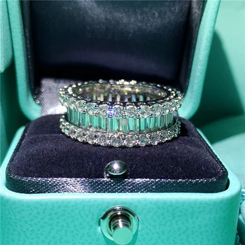 2020 Lux Nou Inel de Promisiune Adevărat Argint 925 de Logodna cu Diamant de Nunta Trupa Inele Pentru Femei Partid Bijuterii
