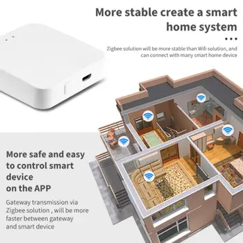 Tuya Zigbee Pod Acasă Inteligente Gadget-uri 3.0 Wireless Gateway APP Control de la Distanță Comutator WiFi Smart Munca de-o Viață Cu Alexa de Start Google
