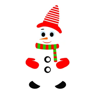 1 Set Tematice Crăciun Om De Zăpadă Minunat Magnetic Frigider Autocolant Autocolant Perete Impermeabil Creative Frigider Autocolant Decor Acasă