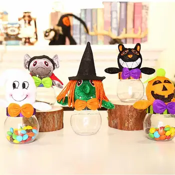 5pcs Halloween Bomboane Borcan cu Dulciuri Container de Depozitare Bomboane Cutii de Favoruri de Partid Titular