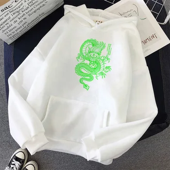Dragon Imprimare tricou Femei Harajuku Supradimensionate hanorac Dragut Hip hop Drăguț kawaii topuri de femei cu haine de sex Feminin în Sine jachete