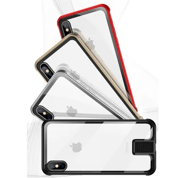R-doar Push Pull Cadru Metalic Pentru iPhone XR XS Max Caz Bara de protecție din Aluminiu Capac Sticla Pentru iPhone X XS 7 8 Plus de Cazuri